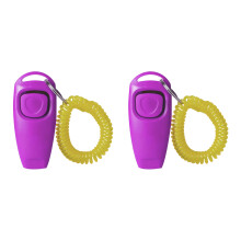 2er-Pack Hunde-Clicker-Pfeifen-Set,-Lila