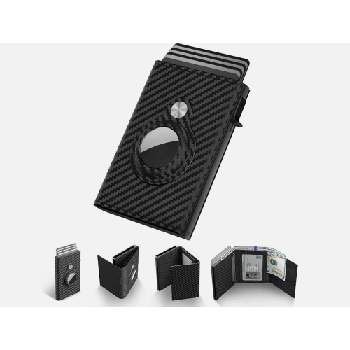 Θήκη καρτών Smart Wallet για άνδρες, γνήσιο δέρμα υψηλής ποιότητας, προηγμένη