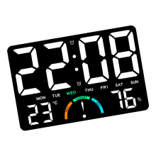 Energieeffiziente digitale Wanduhr mit-weißes Licht