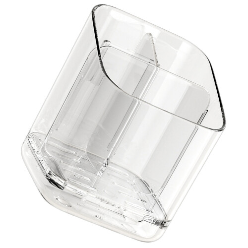 Space Saving Toothbrush Organizers With-Transparent gray