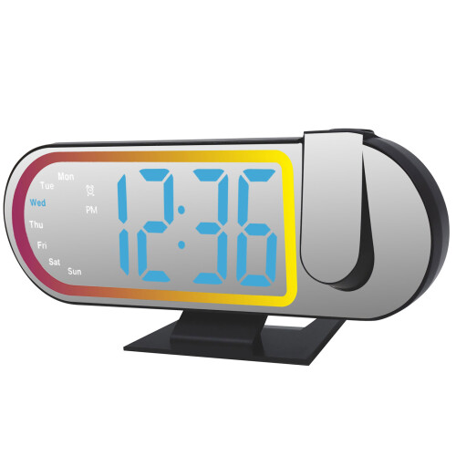 Whirling Projection Alarm Clock With-Black and blue