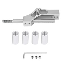 Universele schakelpookadapter voor handgeschakelde auto's, schakelpookadapter van aluminiumlegering met versterkt ontwerp en eenvoudige installatie.