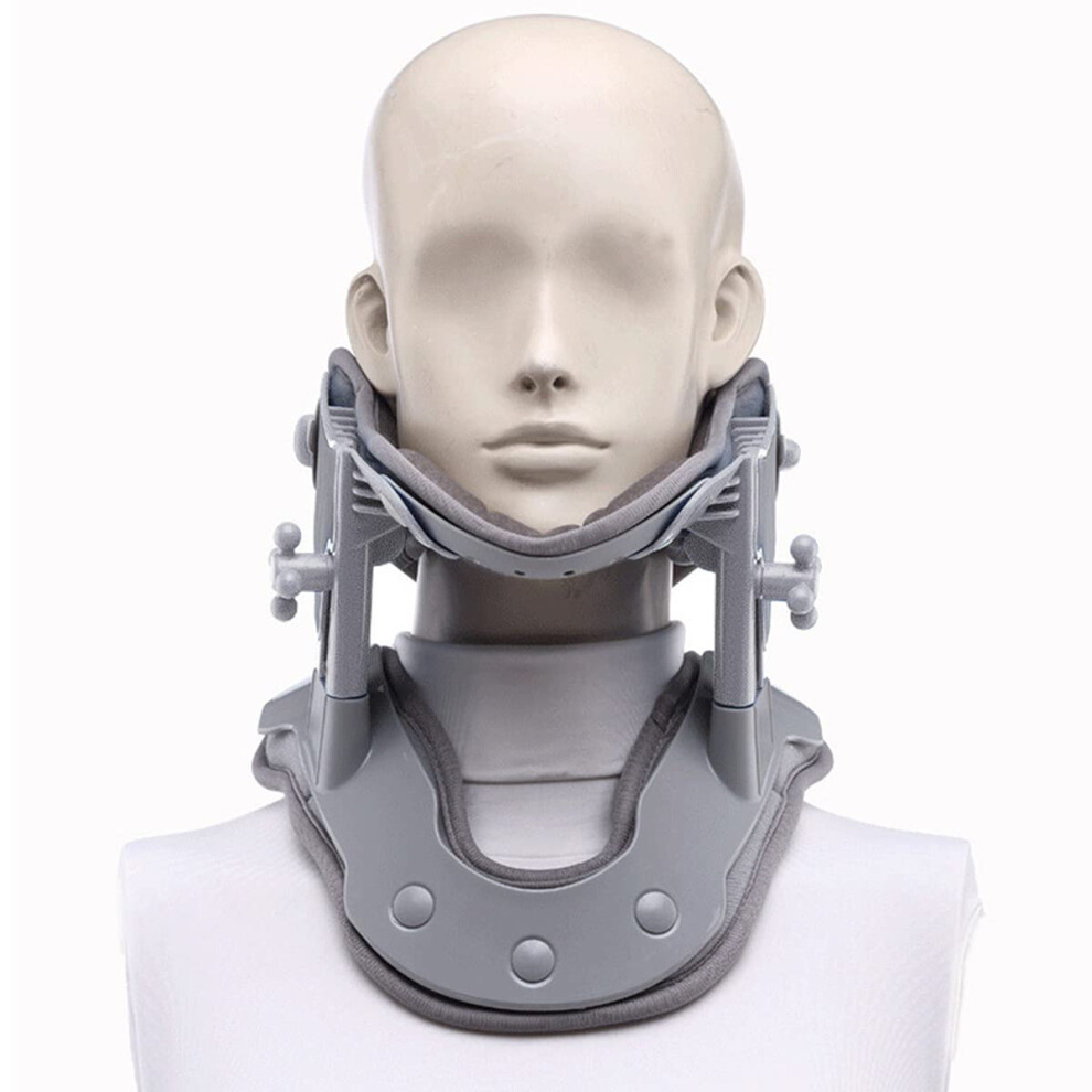 Neck Traction Device  Hot Compress Therapy Brace  Pain Relief  Spine Alignment