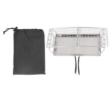 Camping-Toaster aus Edelstahl mit hitzebeständigem, multifunktionalem Grillrost aus Strahlungsgewebe, faltbarem Design, tragbarer