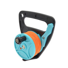 Wreck Diving Rope Reel Professions Safety Line Winder Hand Crank Paracord Spool Universal Wheel Gear Water Sports, Blue