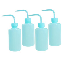 4pcs Squeeze Rinse Bottle Multipurpose Eyelash Extension Food Dispenser Easysqueeze Bottles with Nozzle for Jam Salad and Plant Watering