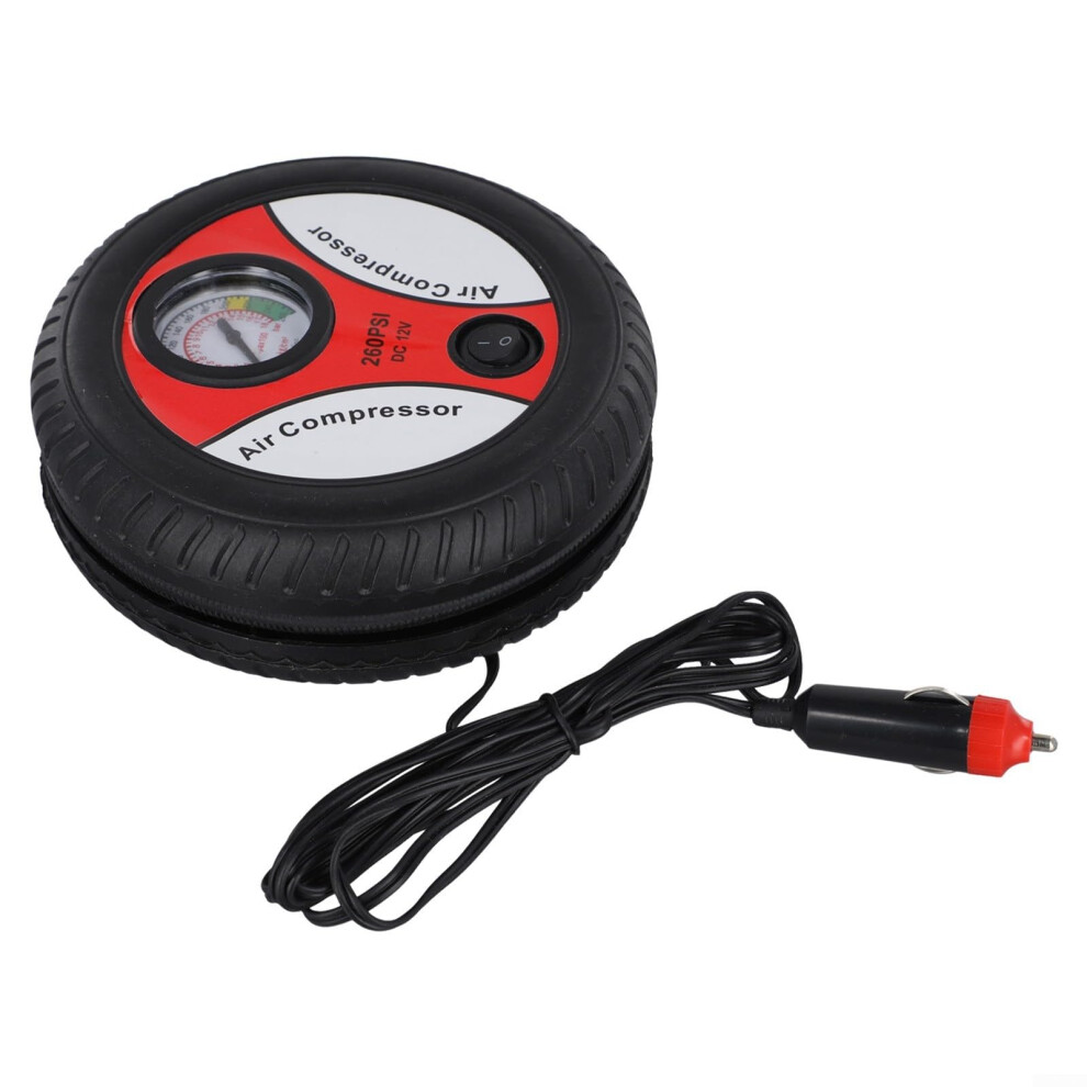 12V Car Air Compressor Portable Tire Inflator Pump With 260Psi Pressure For Inflating Car Tires, Balls, Rubber Floats, And Hovercrafts 9189345772139