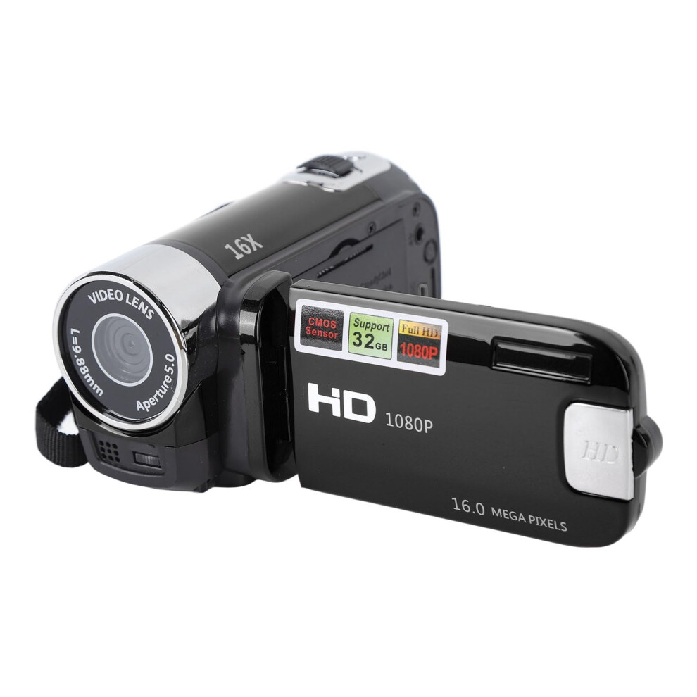 4K Video Camera Camcorder 48Mp Digital With 2.7Inch Screen 16X Zoom (Black) Black 9365049641777
