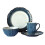 16Piece Porcelain Dinnerware Set, Plates  Bowls, Service for 4 1