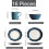 16Piece Porcelain Dinnerware Set, Plates  Bowls, Service for 4 4