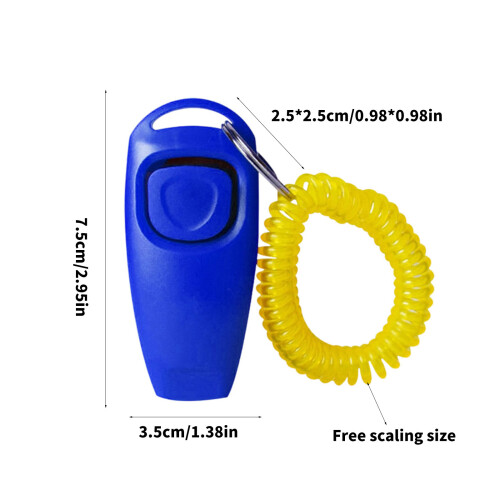 Hondgedragscontrole Trainingshulpmiddel 2 stuks Clickers-Wit 1