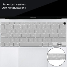 Copritastiera in silicone ultra sottile e lavabile per MacBook Air Pro 13 pollici (2020-2024), tappetino flessibile antirumore che garantisce una