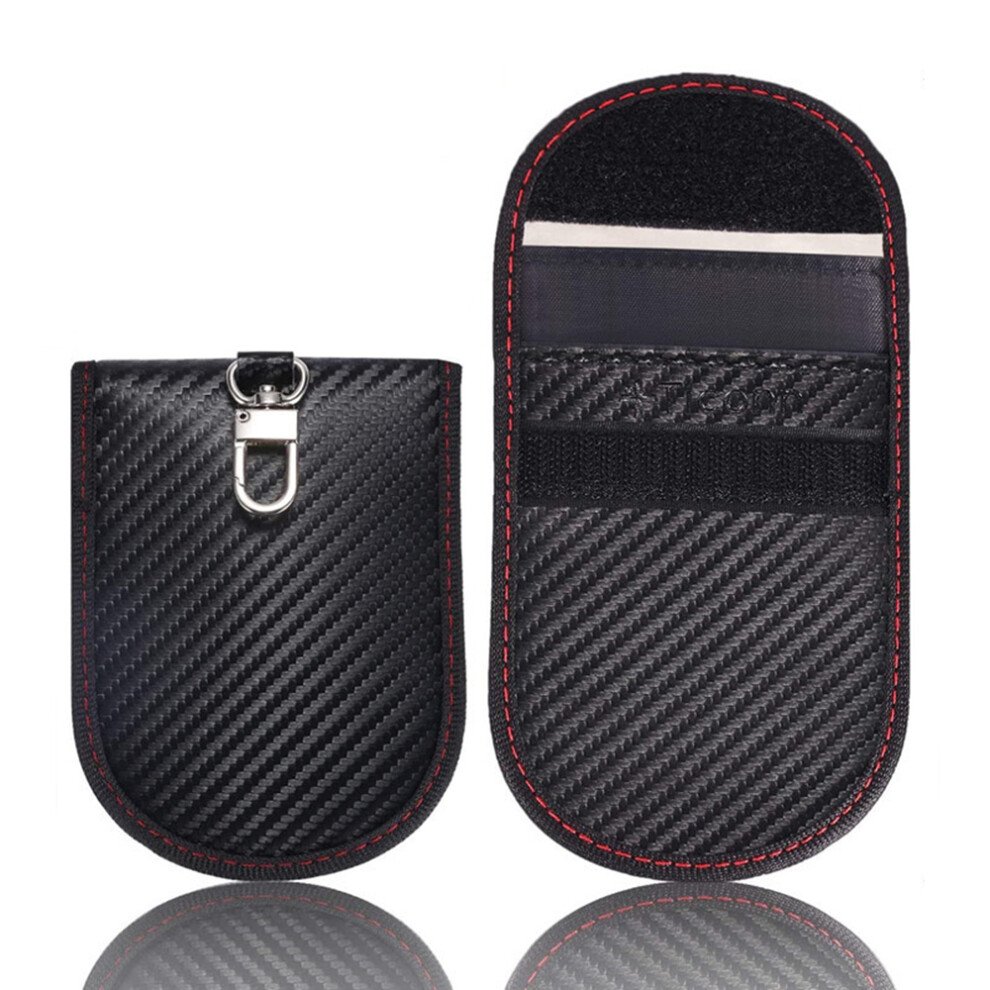 Double Layers Of Shielding Carbon Fiber Faraday Bag, Ensuring Maximum Protection Against Unauthorized Access, Anti-Theft Pouch Keeps Your Possessions 9190834917740