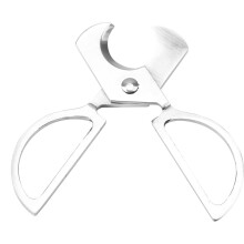 Portable Stainless Steel Pocket Cigar Cutter Knife Scissors with Double Blade