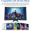 Foldable Design Smartphone Screen Amplifier, Universal Compatibility Eye Protection 3D Acrylic Lens Adjustable Angle Anti Blue Light 3