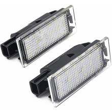 Atualização avançada da luz da placa, LED branco puro 6000K para Twingo Wind, substituição direta para evitar erros no computador de bordo, à