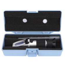 Handheld Refractometer RHB50ATC, 050% Brix Sugar Concentration Meter for Accurate Sugar Measurement in Food and Beverage, 811