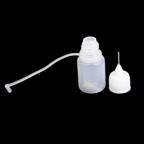 10pcs 5ml Needle Tip Empty Plastic Squeezable Dropper Bottles Liquid Storage (Clear) 2