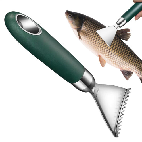 Fish scale remover, stainless steel scraper with ABS handle, kitchen tool