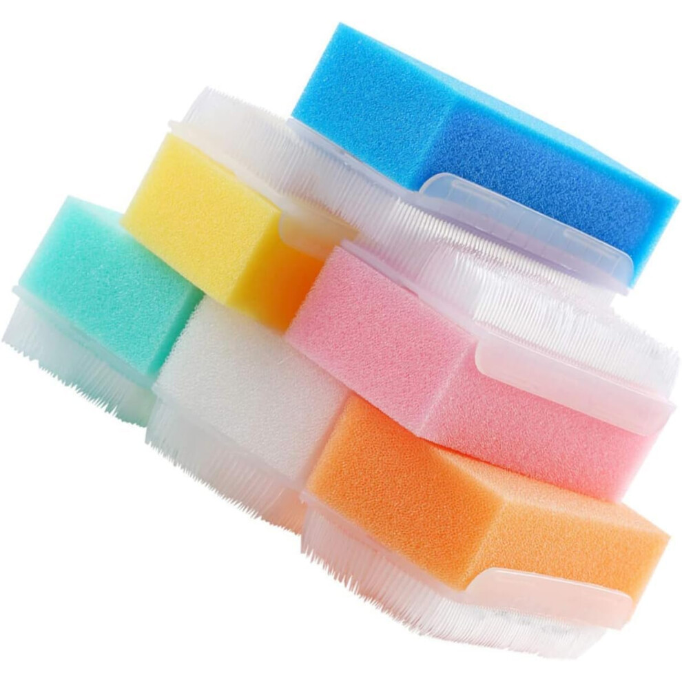 6pcs Brush Pipette Sensory Scrubber Baby Sponge for Bathing Toddler