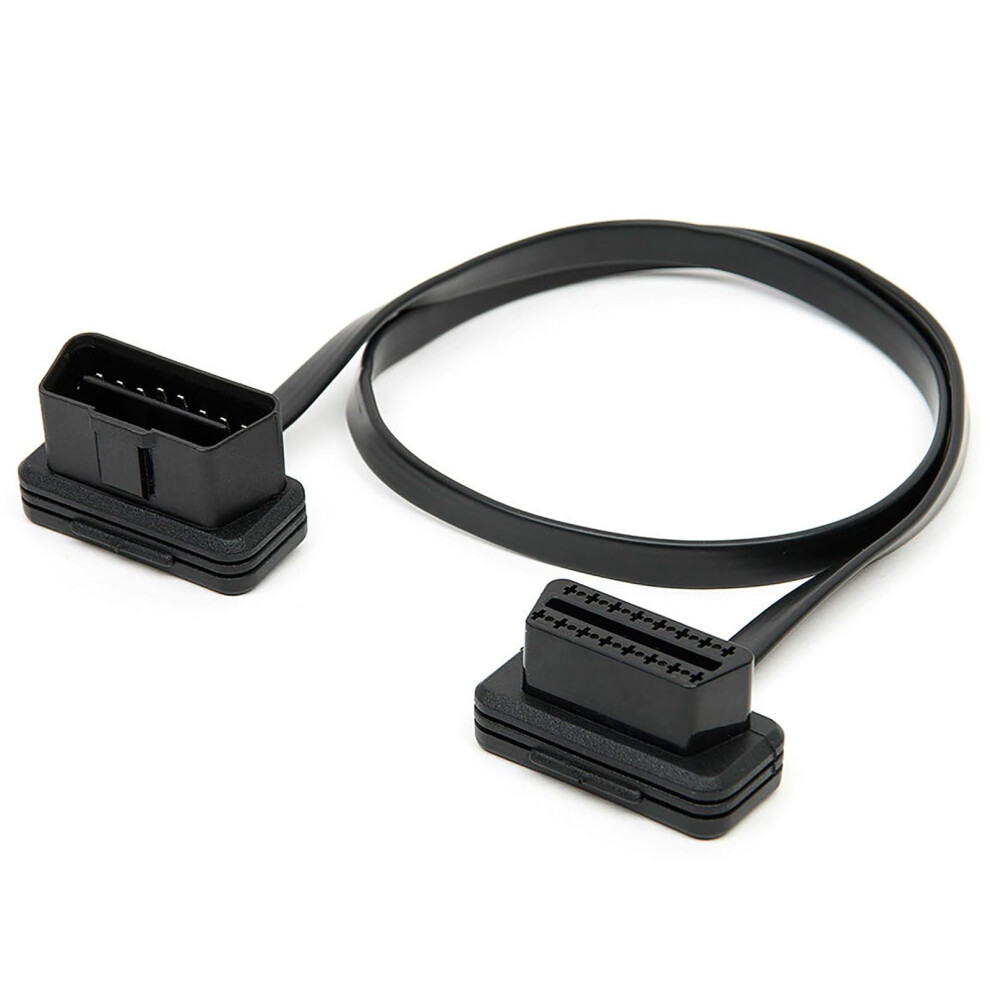 Car Diagnostic Extender Cord Adapter 16 Pin Socket Obdii Male To Female Car Scanner Extension Cable Adapter Connector Wire Line 30Cm 9189345773709