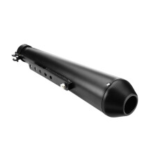Motorcycle muffler Retro Motorcycle Exhaust Muffler Pipe Modified Tail For CG125 GN125 Cb400ss Sr400 EN125 XL883 1200 Universal Black