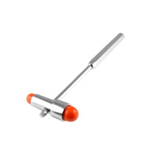 Multifunctional Neurological Reflex Hammer with Heads Medical TShaped Percussion Hammer for Precise Tendon Examinations Needle Brush Orange
