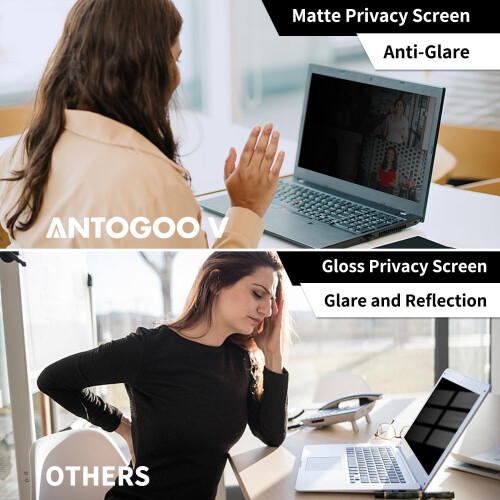 Película de privacidade para MacBook Air de 15 polegadas, filtro de luz azul antirreflexo com superfície fosca e resistente a arranhões, protetor 2