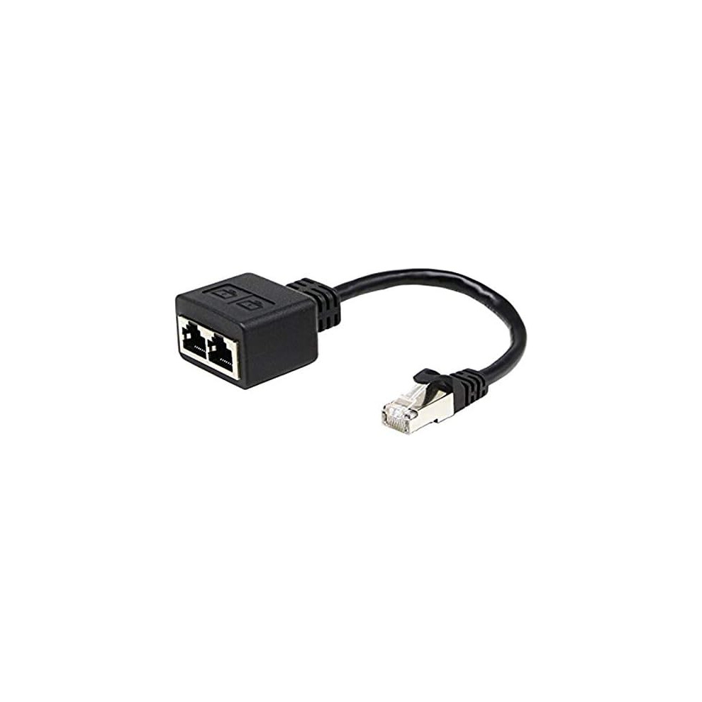 Network Transformer, Ethernet Splitter Converts 1 Male To 2 Female RJ45 Jacks For High-Speed Data Transmission And Multi-Shielded Cat6 Standard, Suppo-image-OPC-PNYH2VD-NEW