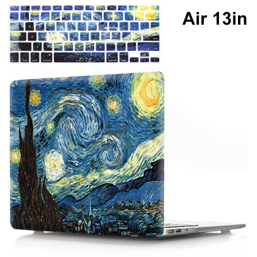 Σκληρή πλαστική θήκη με σχέδια για συμβατό MacBook Air, εξαιρετικά λεπτό και ελαφρύ