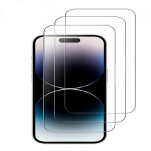 Pellicola protettiva per iPhone 15, pellicola in vetro temperato con copertura completa e protezione dalle cadute, design antigraffio HD trasparente