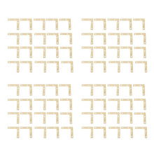 80 Pcs 51mm Flat Corner Right 90º Angle Bracket Repair Plate Fixing Brace