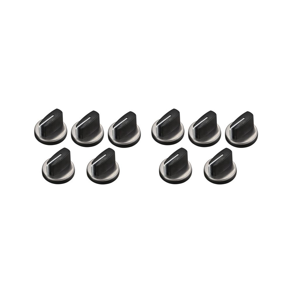 Black Plastic And Metal Embedded Gas Stove Of Knob Ignition Switch 10 6132468398406