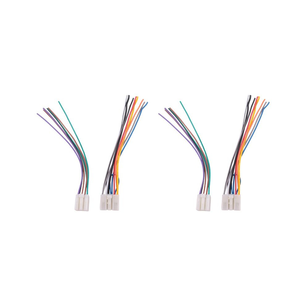 Universal Stereo Cd Player Wiring Harness For Toyota/Scion/Subaru Wire Adapter Aftermarket Radio Plugs 2 Pair 4713635611539