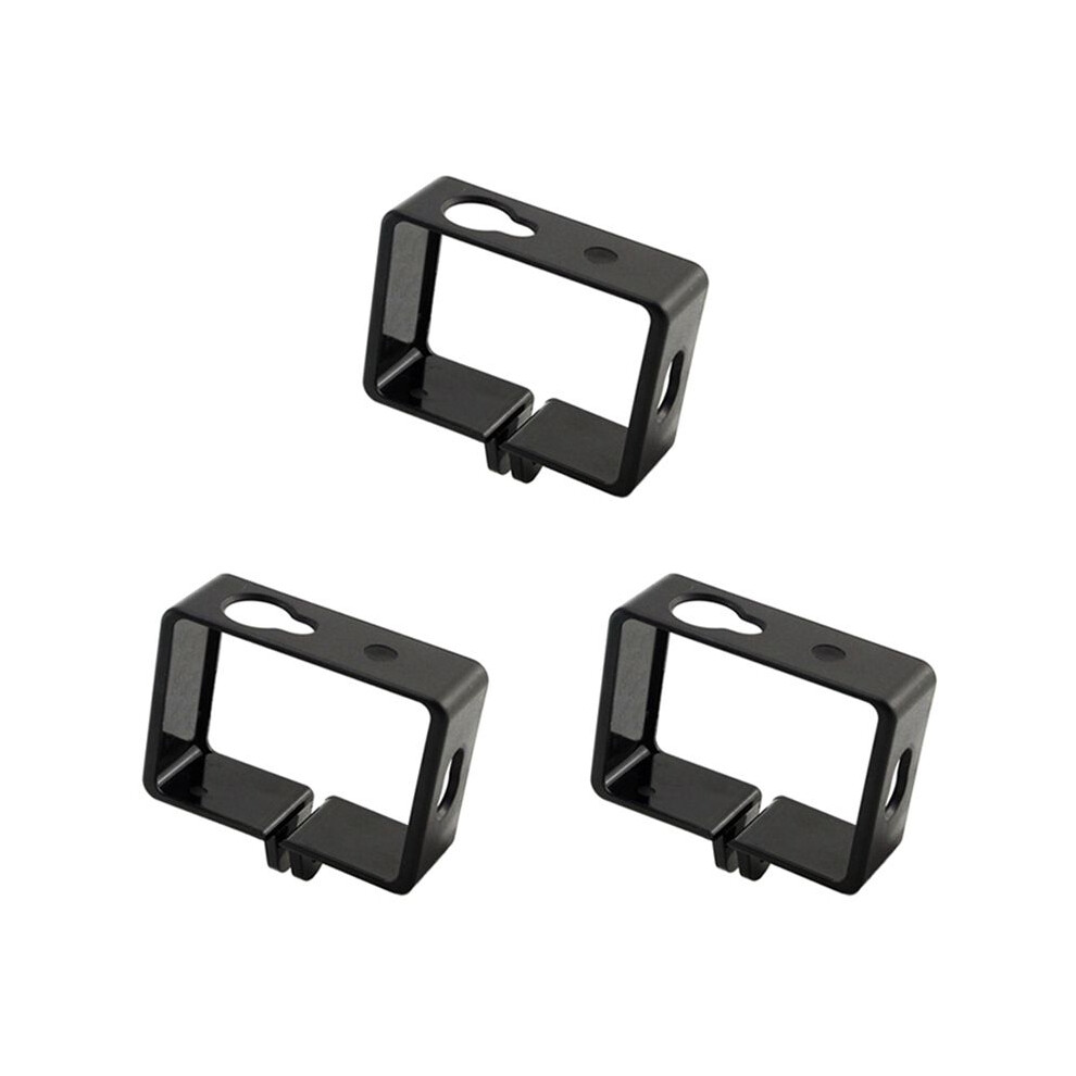 3X Protective Housing Side Border Frame Case For Xiaomi Yi Xiaoyi Action Sport Camera Accessories Black 4712301877996