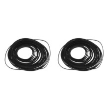 100PCS Universal Mix Cassette Tape Machine Belts Assorted Common Flat Rubber Belt for Recorders CD DVD Drive