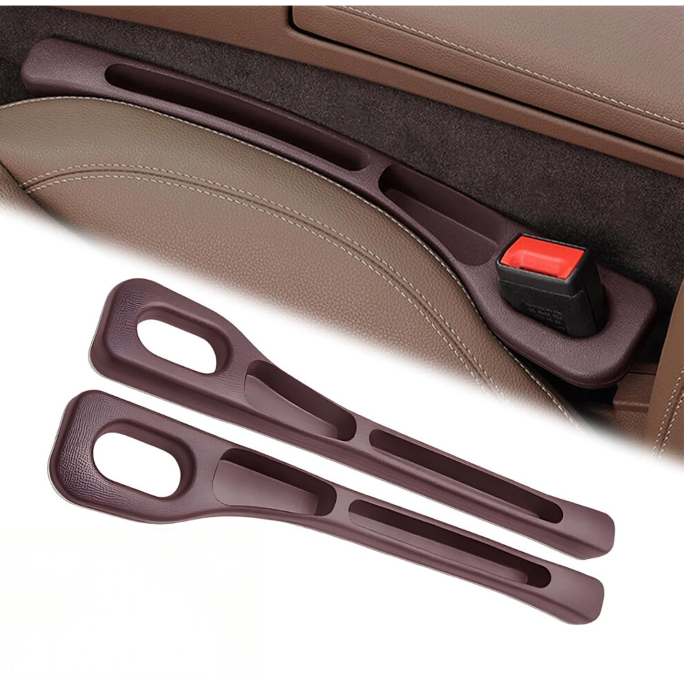 2 Pcs Car Seat Gap Filler For Peugeot 3008 Ii 2016, Brown 9365049645249