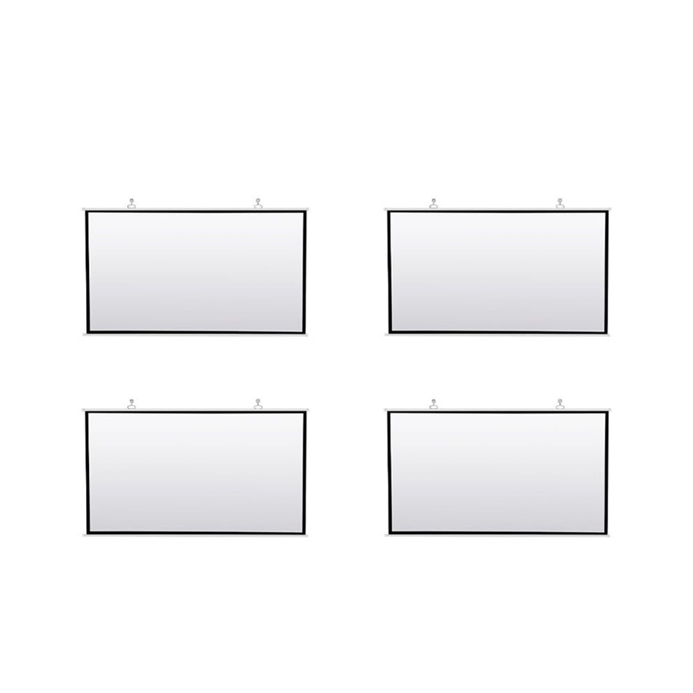 24X Portable Projector Screen For Home Theater Outdoor Hd Foldable Anti-Crease (100Inch) White 4711122573490