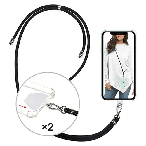 Complemento universal para smartphone: cordón con correa ajustable para el cuello, materiales de alta calidad. 1