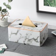Kosmetiktuchspender mit Magnetboden, rechteckiger Kosmetiktuchboxhalter, leicht zu reinigender Papierhandtuchspender aus PU-Leder