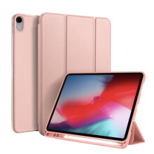 Étui de protection pour Apple iPad Pro 11 pouces, support pliable en trois parties avec porte-crayon et fermeture magnétique, design ultra-fin et