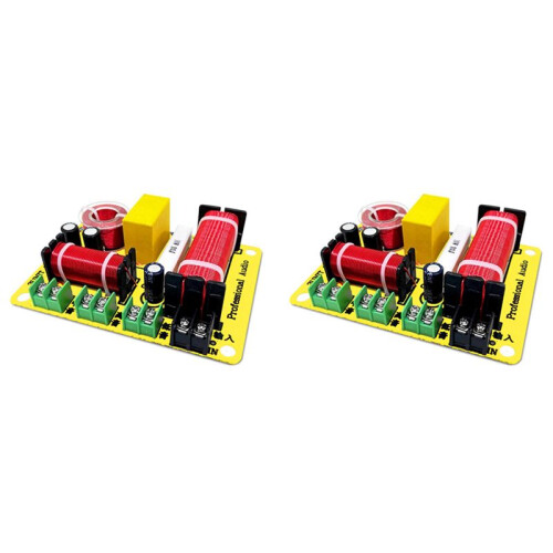 2X 3 Way Frequency Divider Treble+Midrange+Bass HiFi Crossov Audio Frequency Divider Home