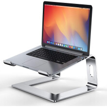 Supporto portatile per laptop, supporto ergonomico regolabile in altezza per computer, supporto rimovibile in lega di alluminio per laptop da 10 a 17