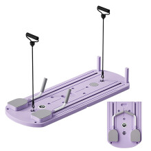 Pilates Glider Board Foldable Reformer 110x41x3cm Abdominal Roller Purple