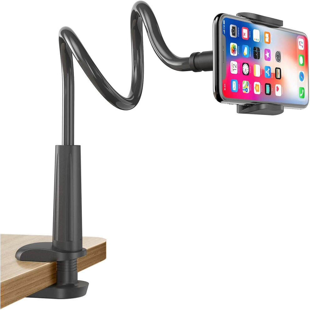 Tablet Mount Holder, Wide Compatibility 360 Degree Rotation Stable Clamp Base Ergonomic Viewing For 4.7~11 Inch Devices, Flexible Arm For Bedside Desk 9139052067134