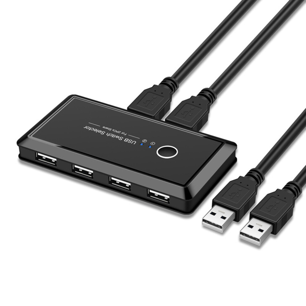 Peripheral Sharing Hub, Innovative Keyboard Mouse Switch Facilitating Seamless 2 Computer Workflows 9177303804114