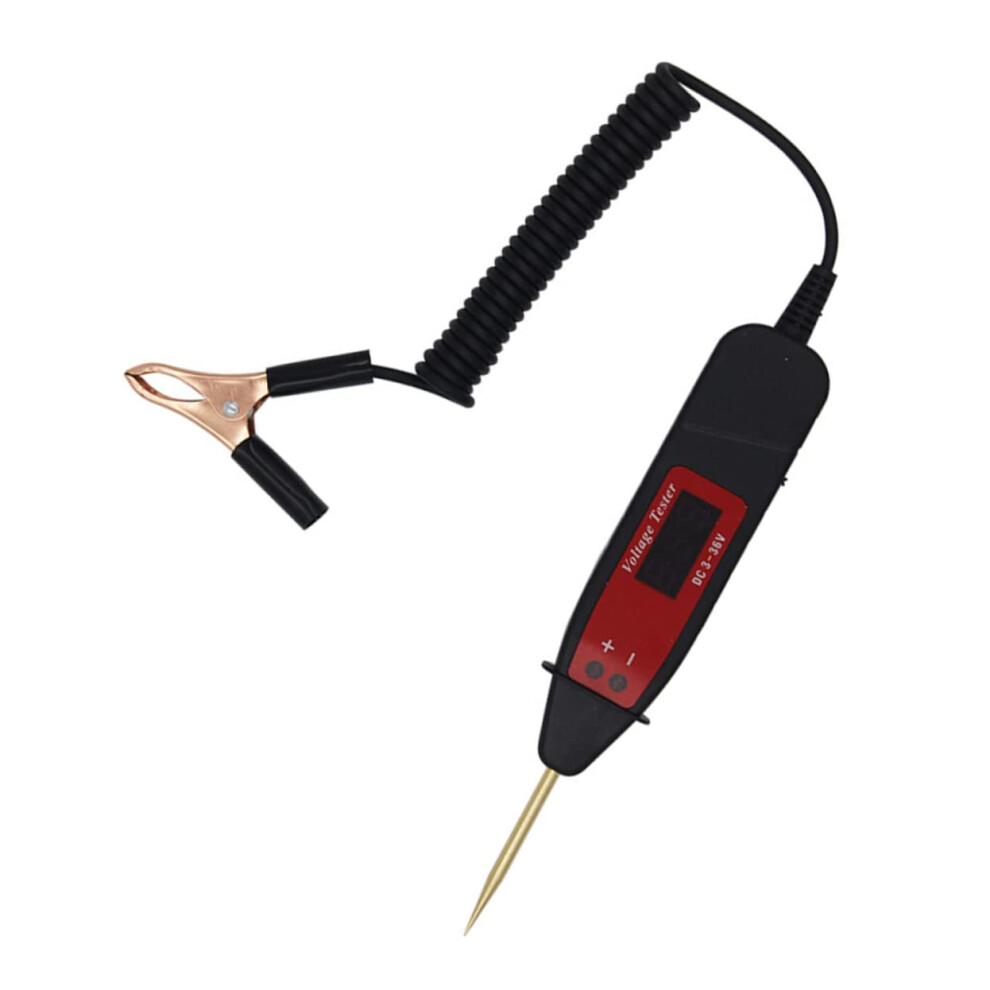 Digital Voltage Circuit Tester With Extended Wire Lcd Display For Automotive 9189345775789