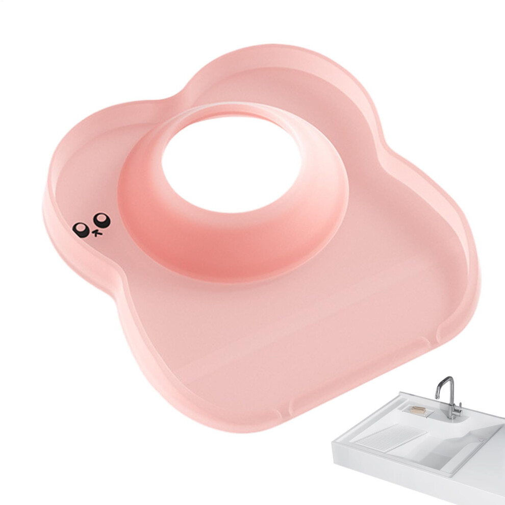 Kitchen Sink Splash Guard Sink Faucet Mat Splash Guard Bear Bowl Soap Holder 9412369696632