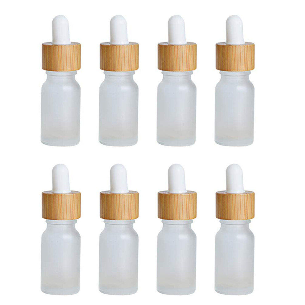 Essential Oil Container Set 8pcs 15ml Glass Dropper Bottles Oil Dispenser Bottles Dropper