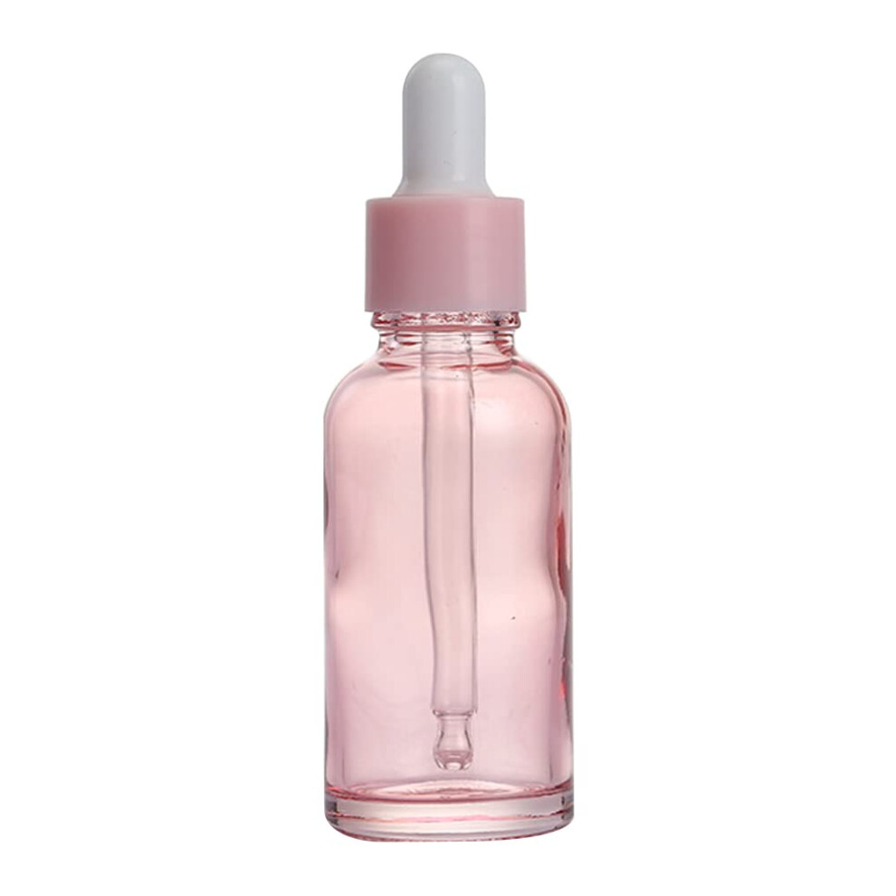 Pink 10 Ml Glass Bottles With Pipettes, Dropper Bottle, Glass Pipette Dropper Bottles, Refillable Empty Glass Bottle For Essential Oils/Aromatherapy